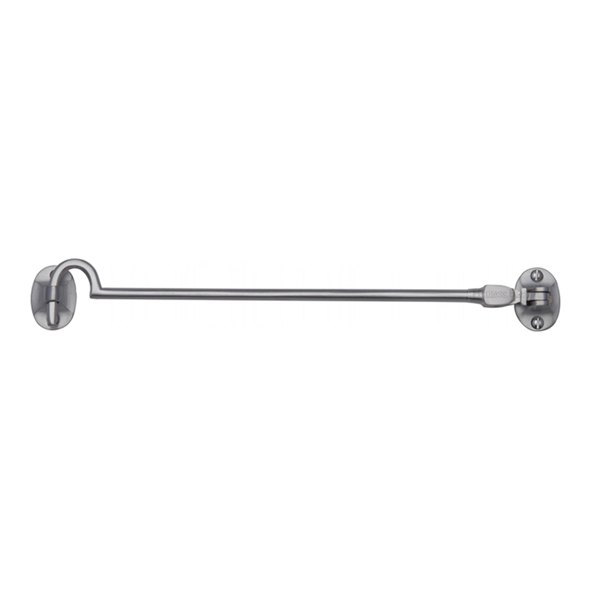 AA65SC • 302mm • Satin Chrome • Carlisle Brass Silent Pattern Cabin Hook